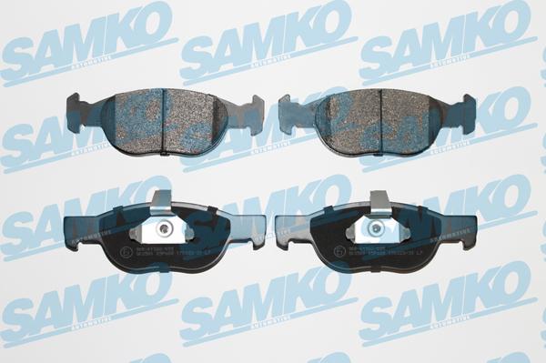 Samko 5SP688 - Тормозные колодки, дисковые, комплект www.autospares.lv