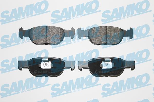 Samko 5SP687 - Тормозные колодки, дисковые, комплект www.autospares.lv