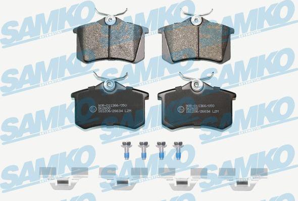 Samko 5SP634K - Brake Pad Set, disc brake www.autospares.lv