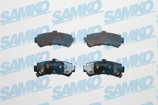 Samko 5SP624 - Тормозные колодки, дисковые, комплект www.autospares.lv