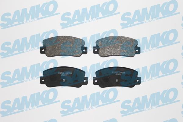 Samko 5SP095 - Тормозные колодки, дисковые, комплект www.autospares.lv