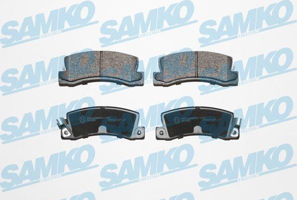 Samko 5SP061 - Тормозные колодки, дисковые, комплект www.autospares.lv