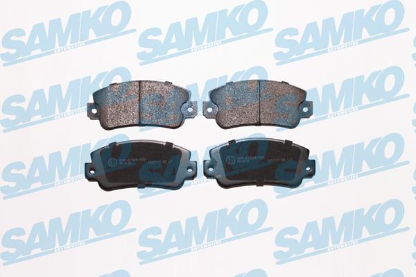 Samko 5SP006 - Тормозные колодки, дисковые, комплект www.autospares.lv