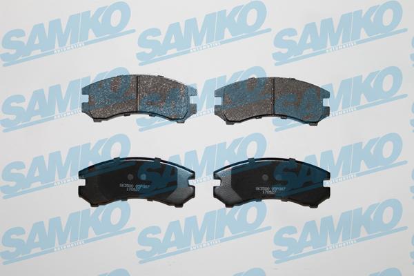 Samko 5SP087 - Bremžu uzliku kompl., Disku bremzes autospares.lv