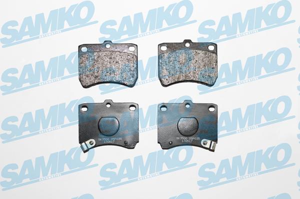 Samko 5SP035 - Bremžu uzliku kompl., Disku bremzes autospares.lv