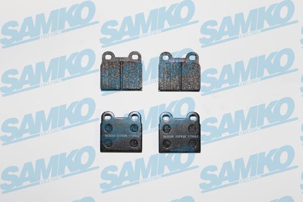 Samko 5SP025 - Тормозные колодки, дисковые, комплект www.autospares.lv