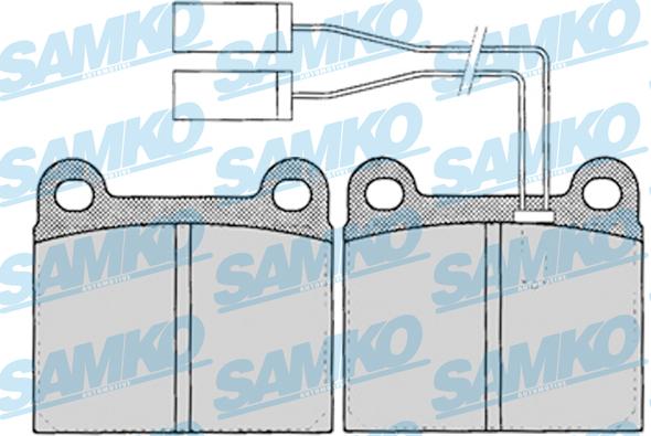 Samko 5SP023 - Brake Pad Set, disc brake www.autospares.lv