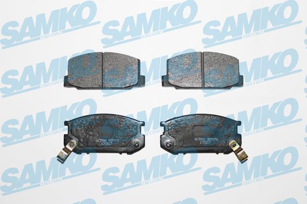 Samko 5SP070 - Bremžu uzliku kompl., Disku bremzes autospares.lv