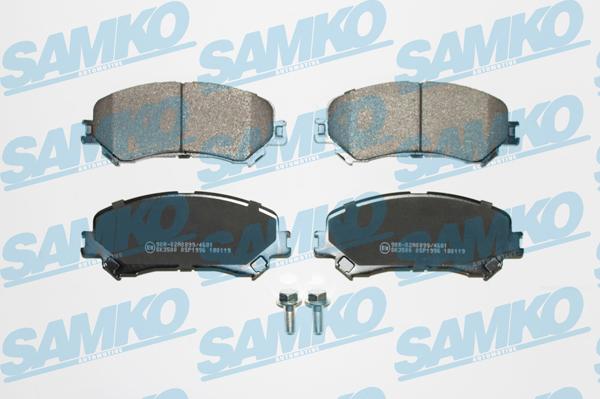 Samko 5SP1996 - Bremžu uzliku kompl., Disku bremzes www.autospares.lv