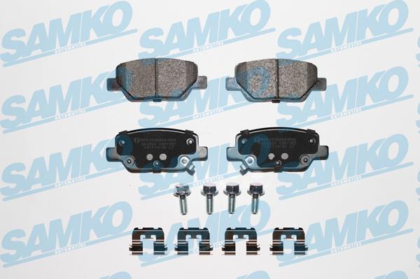 Samko 5SP1951K - Bremžu uzliku kompl., Disku bremzes www.autospares.lv