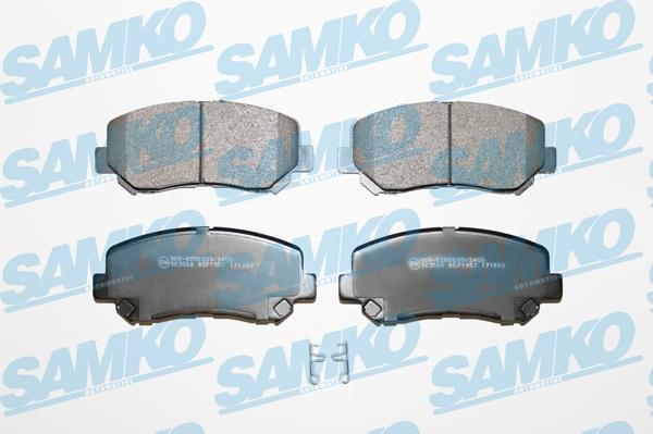 Samko 5SP1957 - Тормозные колодки, дисковые, комплект www.autospares.lv