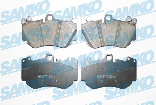 Samko 5SP1966 - Bremžu uzliku kompl., Disku bremzes www.autospares.lv