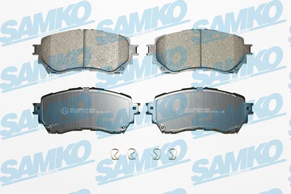 Samko 5SP1916 - Bremžu uzliku kompl., Disku bremzes www.autospares.lv