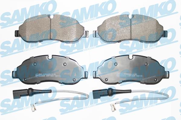 Samko 5SP1984A - Тормозные колодки, дисковые, комплект www.autospares.lv