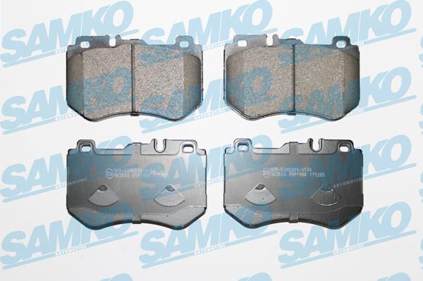 Samko 5SP1980 - Brake Pad Set, disc brake www.autospares.lv