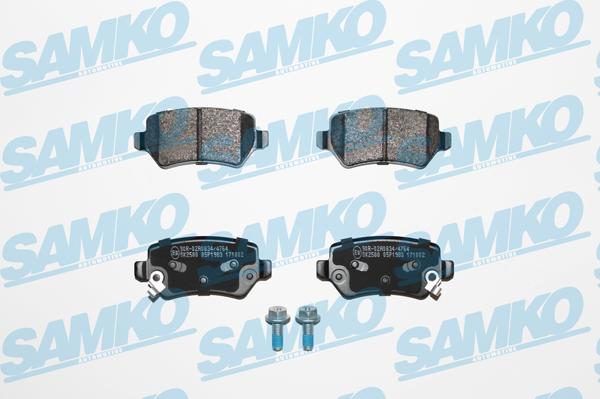 Samko 5SP1983 - Brake Pad Set, disc brake www.autospares.lv