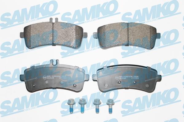 Samko 5SP1970 - Тормозные колодки, дисковые, комплект www.autospares.lv