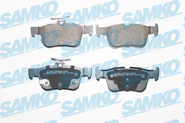 Samko 5SP1978 - Тормозные колодки, дисковые, комплект www.autospares.lv