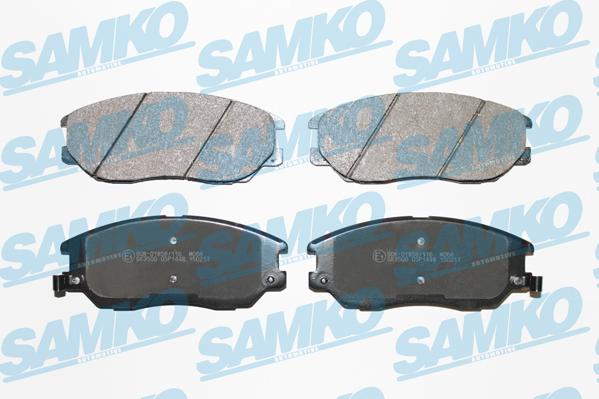 Samko 5SP1448 - Тормозные колодки, дисковые, комплект www.autospares.lv