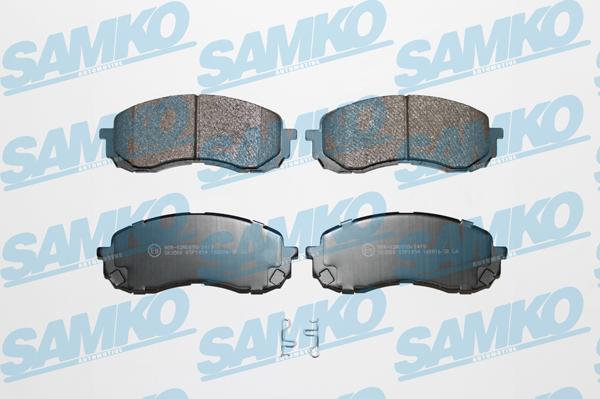 Samko 5SP1454 - Тормозные колодки, дисковые, комплект www.autospares.lv