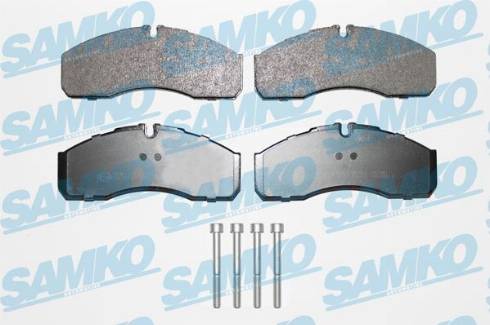 Samko 5SP1462 - Тормозные колодки, дисковые, комплект www.autospares.lv