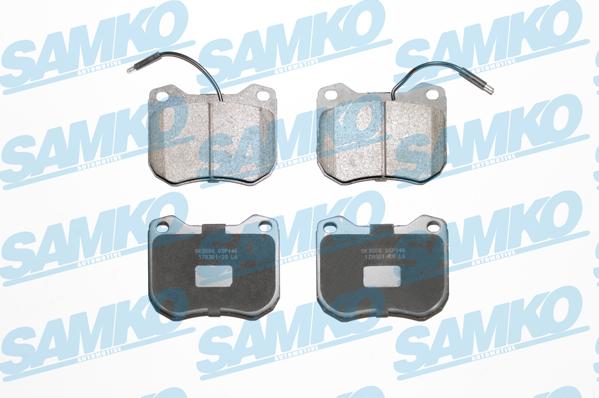 Samko 5SP146 - Bremžu uzliku kompl., Disku bremzes www.autospares.lv