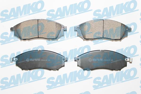 Samko 5SP1406 - Bremžu uzliku kompl., Disku bremzes www.autospares.lv