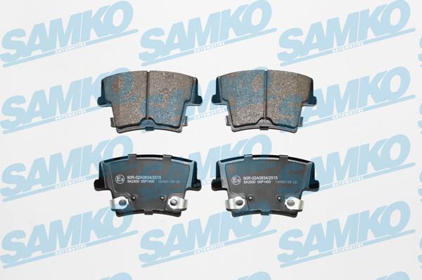 Samko 5SP1400 - Bremžu uzliku kompl., Disku bremzes www.autospares.lv