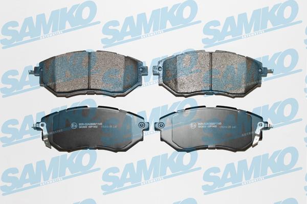 Samko 5SP1402 - Bremžu uzliku kompl., Disku bremzes www.autospares.lv