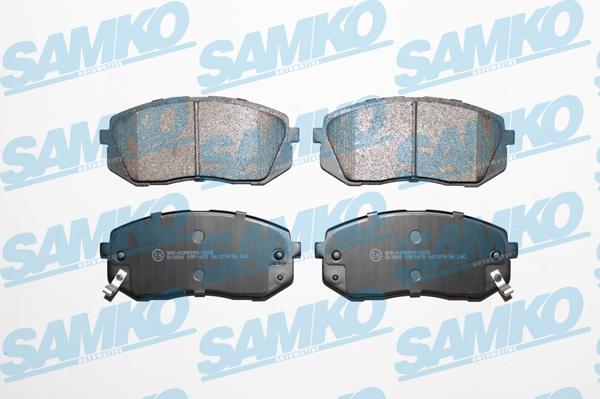 Samko 5SP1415 - Тормозные колодки, дисковые, комплект www.autospares.lv