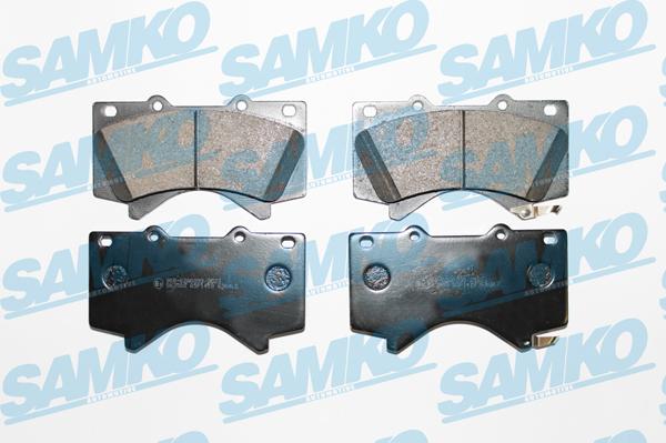 Samko 5SP1418 - Тормозные колодки, дисковые, комплект www.autospares.lv