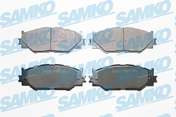 Samko 5SP1412 - Bremžu uzliku kompl., Disku bremzes www.autospares.lv