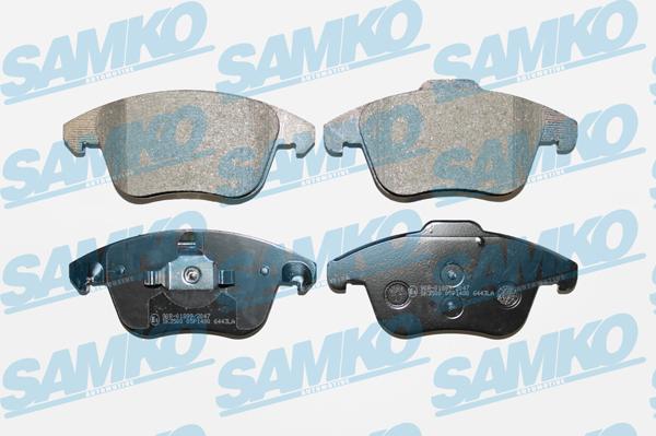 Samko 5SP1480 - Тормозные колодки, дисковые, комплект www.autospares.lv