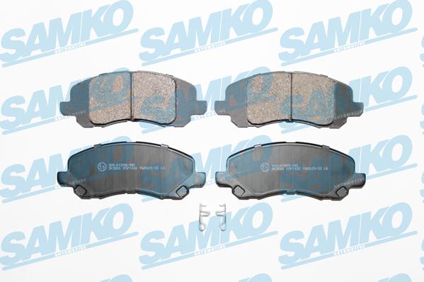 Samko 5SP1430 - Тормозные колодки, дисковые, комплект www.autospares.lv