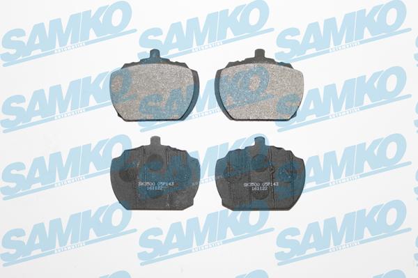 Samko 5SP143 - Bremžu uzliku kompl., Disku bremzes www.autospares.lv