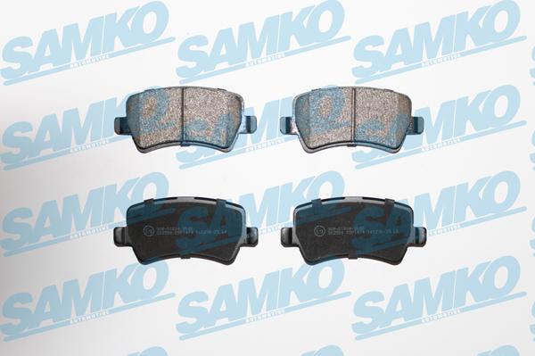 Samko 5SP1474 - Тормозные колодки, дисковые, комплект www.autospares.lv