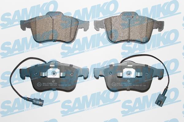 Samko 5SP1470 - Тормозные колодки, дисковые, комплект www.autospares.lv