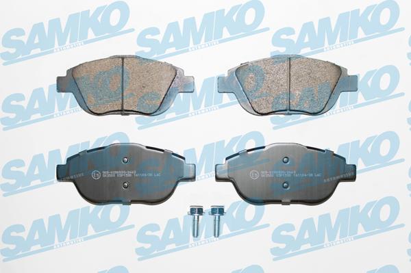 Samko 5SP1590 - Тормозные колодки, дисковые, комплект www.autospares.lv