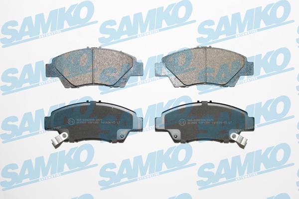 Samko 5SP1591 - Bremžu uzliku kompl., Disku bremzes www.autospares.lv