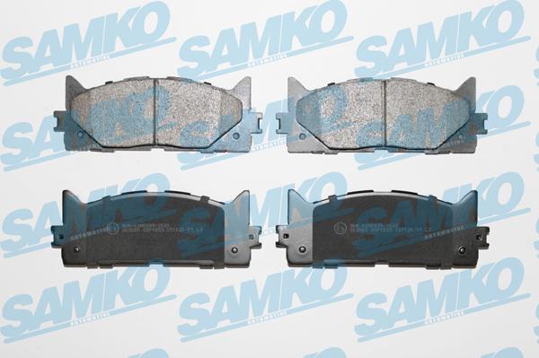 Samko 5SP1593 - Bremžu uzliku kompl., Disku bremzes www.autospares.lv