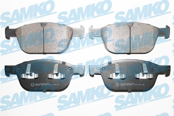 Samko 5SP1597 - Bremžu uzliku kompl., Disku bremzes www.autospares.lv