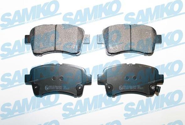 Samko 5SP1541 - Bremžu uzliku kompl., Disku bremzes www.autospares.lv