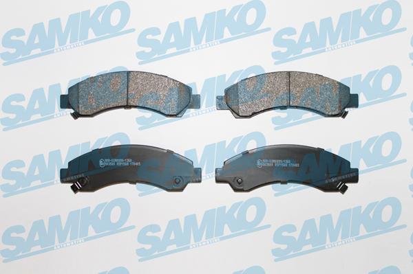 Samko 5SP1568 - Bremžu uzliku kompl., Disku bremzes www.autospares.lv