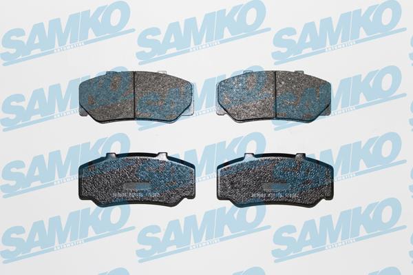 Samko 5SP156 - Тормозные колодки, дисковые, комплект www.autospares.lv