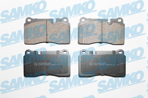 Samko 5SP1505 - Bremžu uzliku kompl., Disku bremzes www.autospares.lv