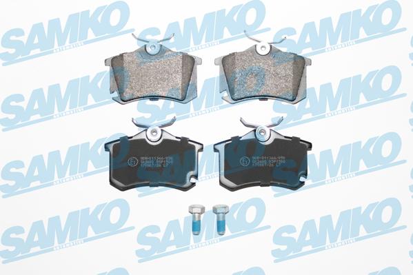 Samko 5SP1508 - Тормозные колодки, дисковые, комплект www.autospares.lv