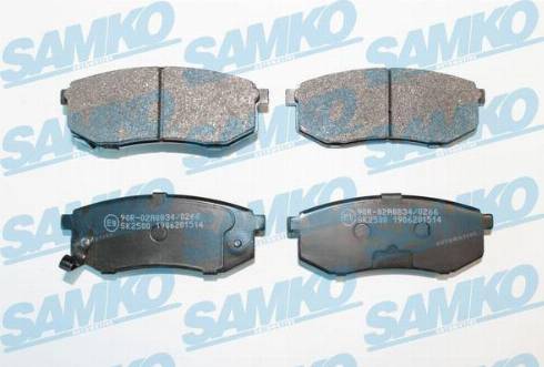 Samko 5SP1514 - Bremžu uzliku kompl., Disku bremzes www.autospares.lv