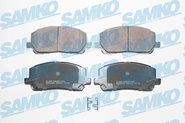 Samko 5SP1516 - Bremžu uzliku kompl., Disku bremzes www.autospares.lv