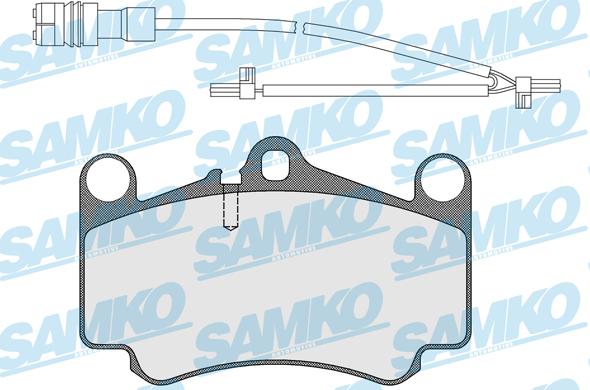 Samko 5SP1588A - Bremžu uzliku kompl., Disku bremzes www.autospares.lv