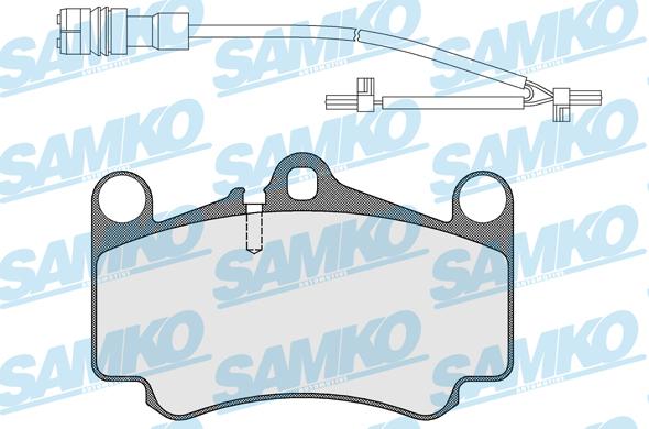 Samko 5SP1588B - Bremžu uzliku kompl., Disku bremzes www.autospares.lv